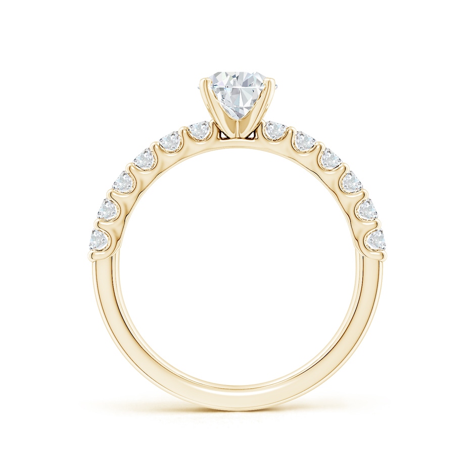 7.7x5.7mm GVS2 Pear Diamond Solitaire Engagement Ring with Diamond Accents in Yellow Gold side 199