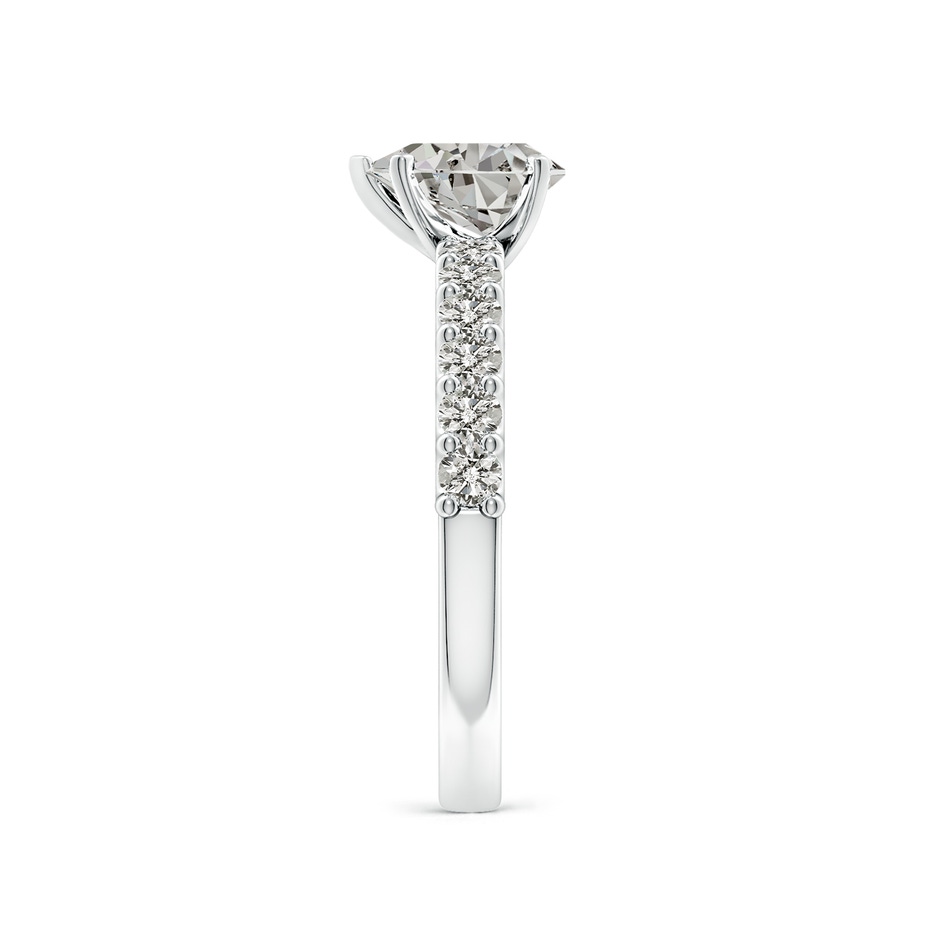 7.7x5.7mm KI3 Pear Diamond Solitaire Engagement Ring with Diamond Accents in White Gold side 299