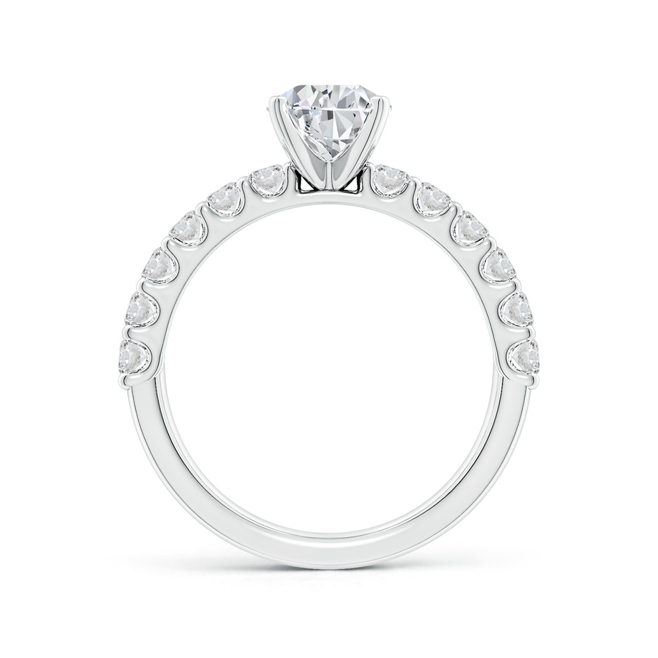 8.5x6.5mm HSI2 Pear Diamond Solitaire Engagement Ring with Diamond Accents in P950 Platinum side 199