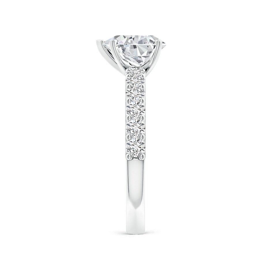 8.5x6.5mm HSI2 Pear Diamond Solitaire Engagement Ring with Diamond Accents in P950 Platinum side 299