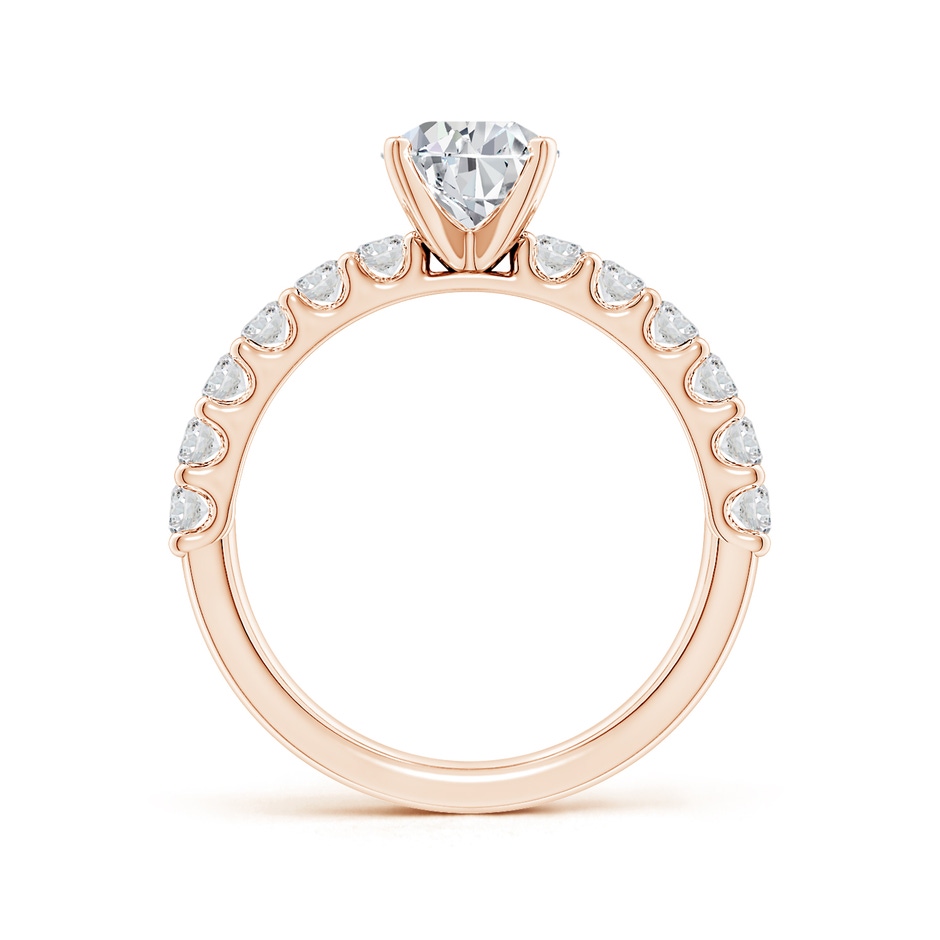 8.5x6.5mm HSI2 Pear Diamond Solitaire Engagement Ring with Diamond Accents in Rose Gold side 199