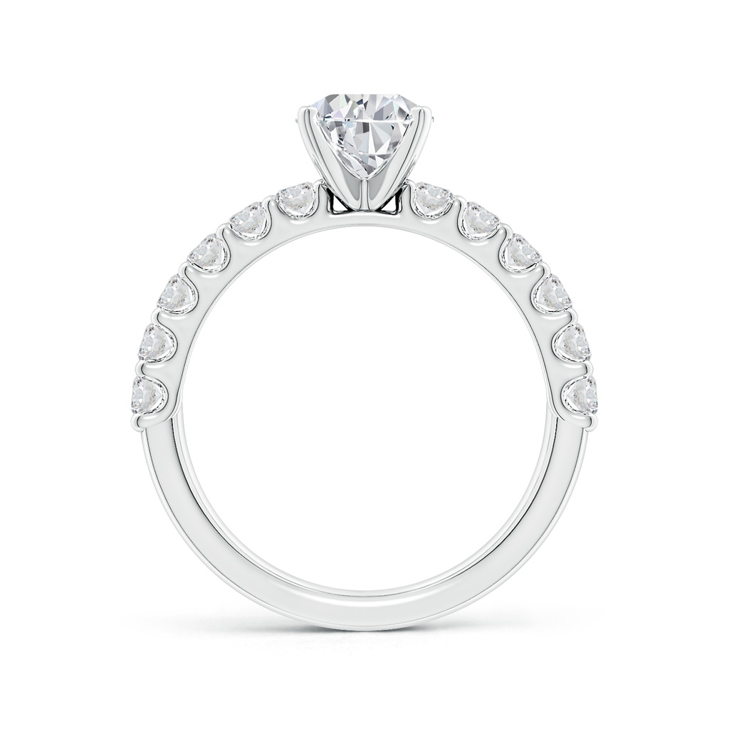 8.5x6.5mm HSI2 Pear Diamond Solitaire Engagement Ring with Diamond Accents in White Gold Side 199
