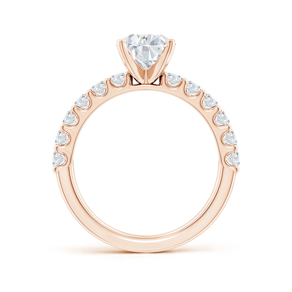 9x7mm GVS2 Pear Diamond Solitaire Engagement Ring with Diamond Accents in 18K Rose Gold side 199