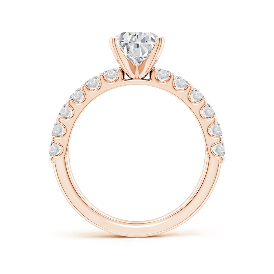 9x7mm HSI2 Pear Diamond Solitaire Engagement Ring with Diamond Accents in Rose Gold side 199