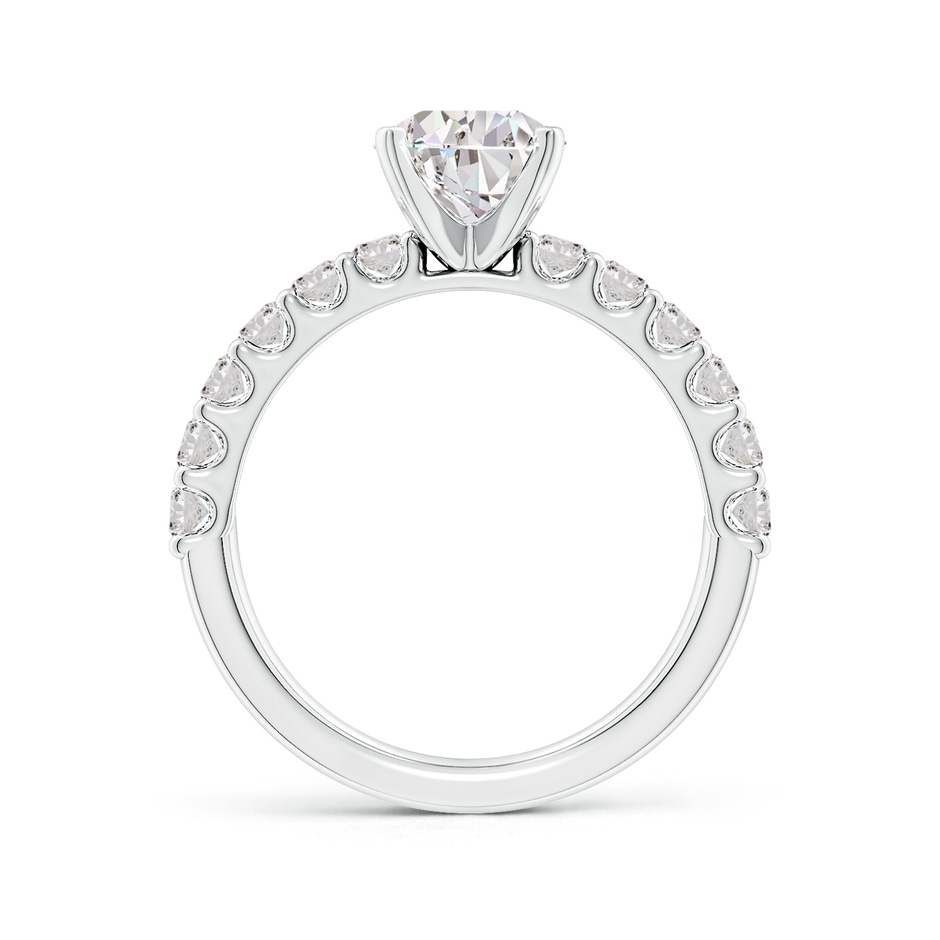 9x7mm IJI1I2 Pear Diamond Solitaire Engagement Ring with Diamond Accents in P950 Platinum side 199