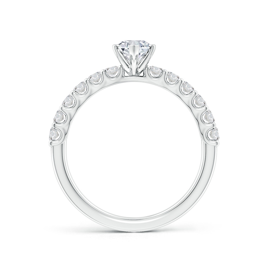 10x5mm HSI2 Marquise Diamond Solitaire Engagement Ring with Diamond Accents in White Gold side 199