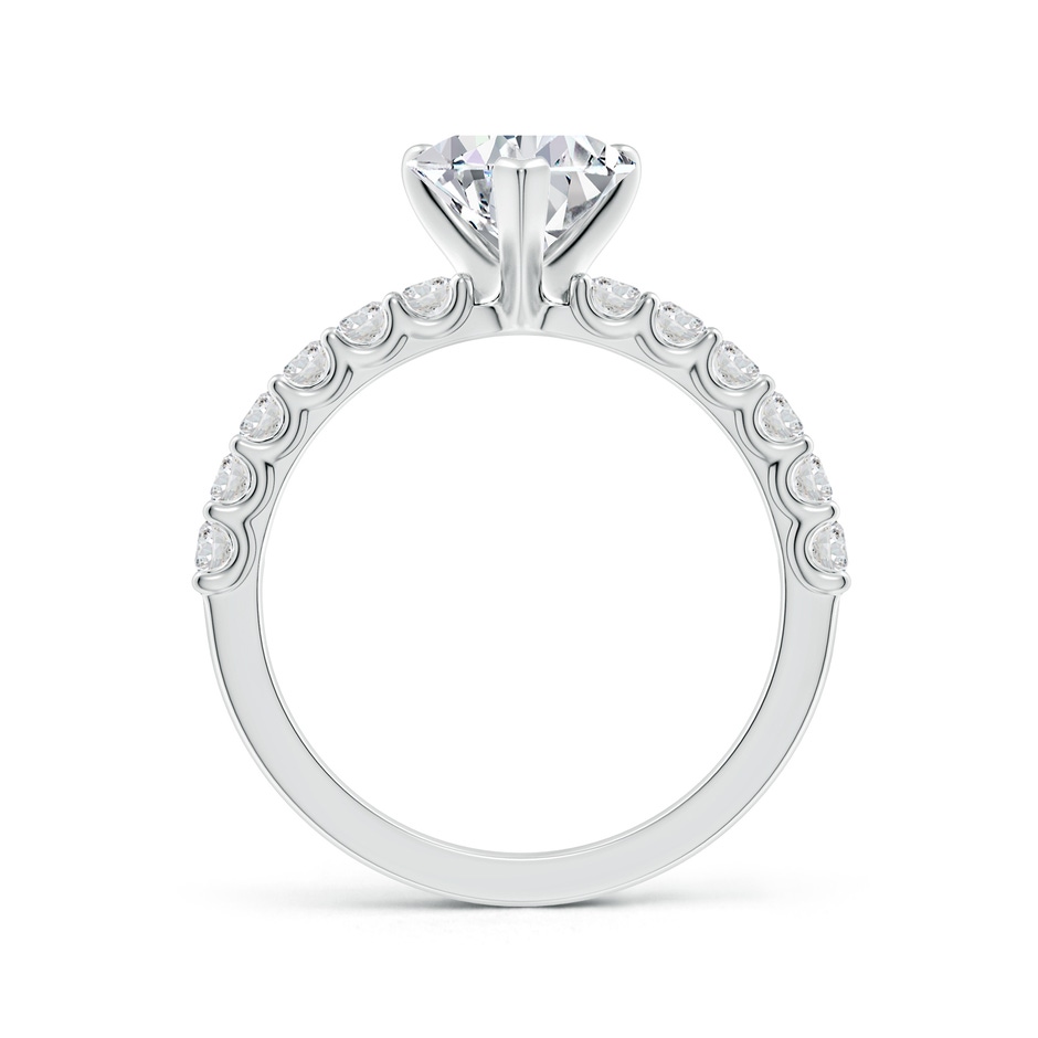 7.5mm HSI2 Heart Diamond Solitaire Engagement Ring with Diamond Accents in White Gold side 199