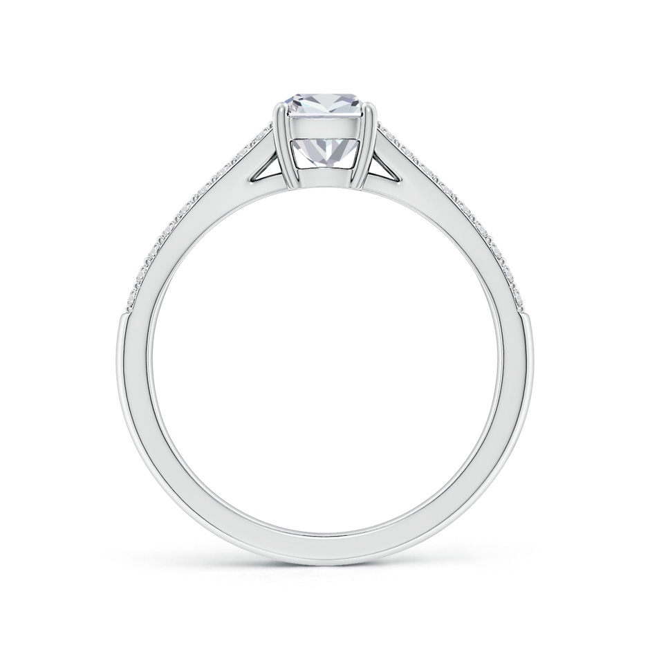 7x5mm HSI2 Solitaire Cushion Rectangular Diamond Split Shank Engagement Ring in White Gold side 199