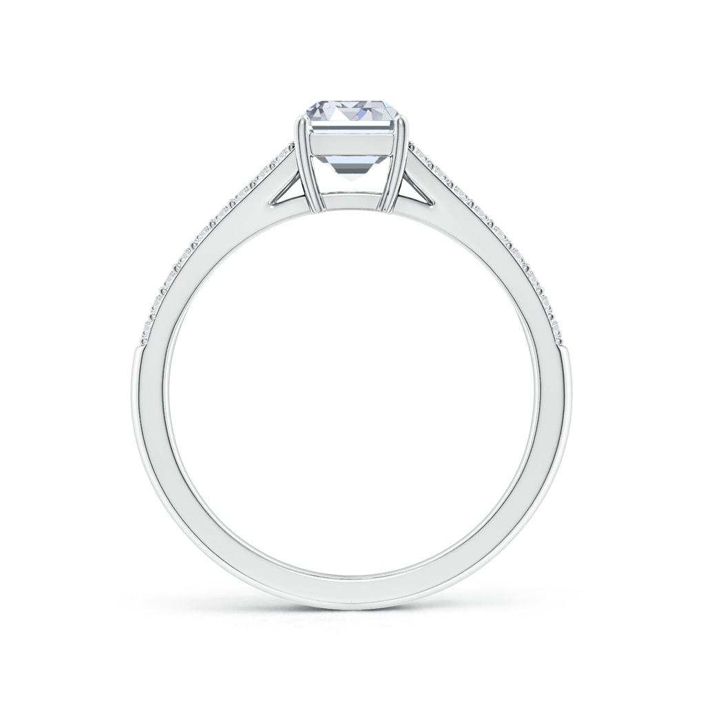 7x5mm HSI2 Solitaire Emerald-Cut Diamond Split Shank Engagement Ring in White Gold Side 199