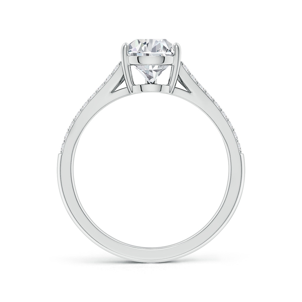 8.5x6.5mm HSI2 Solitaire Pear Diamond Split Shank Engagement Ring in White Gold Side 199