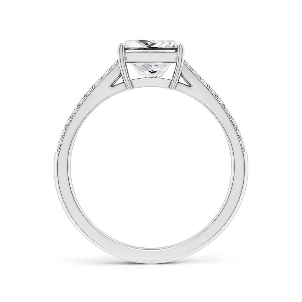 6.5mm HSI2 Solitaire Princess-Cut Diamond Split Shank Engagement Ring in White Gold Side 199