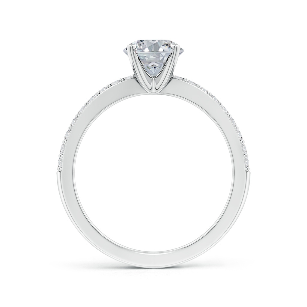 8.5x6.5mm HSI2 Solitaire Oval Diamond Crossover Shank Engagement Ring in White Gold Side 199