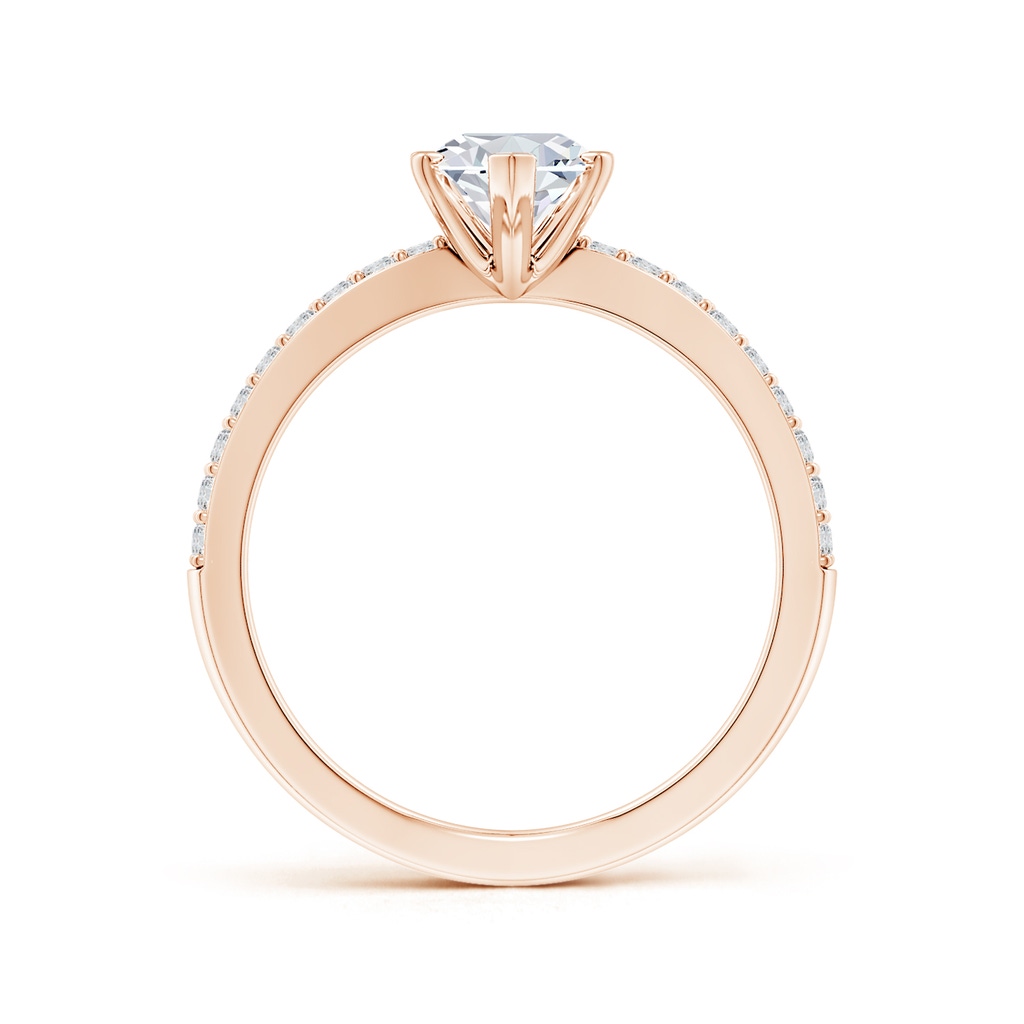 12x6mm HSI2 Solitaire Marquise Diamond Crossover Shank Engagement Ring in 18K Rose Gold Side 199