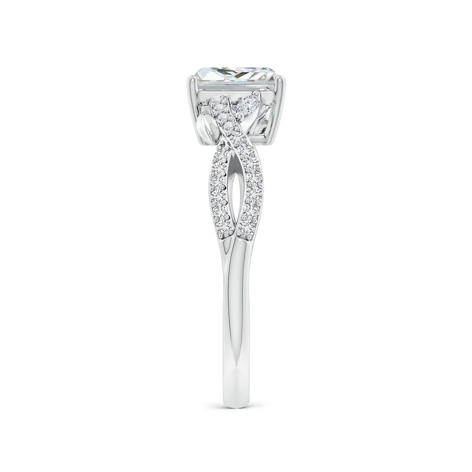 6.5x4.5mm HSI2 Nature-Inspired Radiant-Cut and Marquise Diamond Side Stone Engagement Ring in White Gold side 299