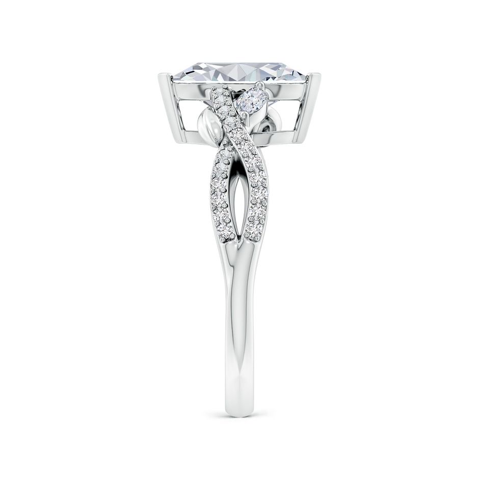 10x5mm HSI2 Nature-Inspired Marquise Diamond Side Stone Engagement Ring in White Gold side 299