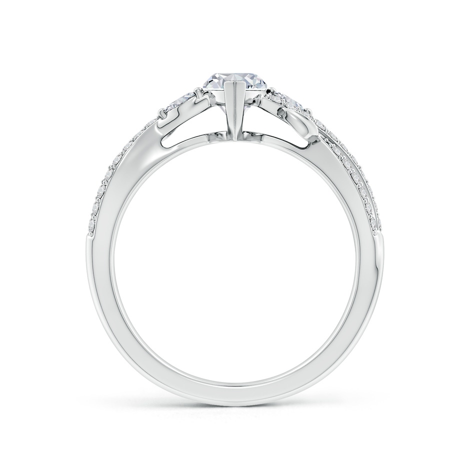 9x4.5mm HSI2 Nature-Inspired Marquise Diamond Side Stone Engagement Ring in White Gold side 199