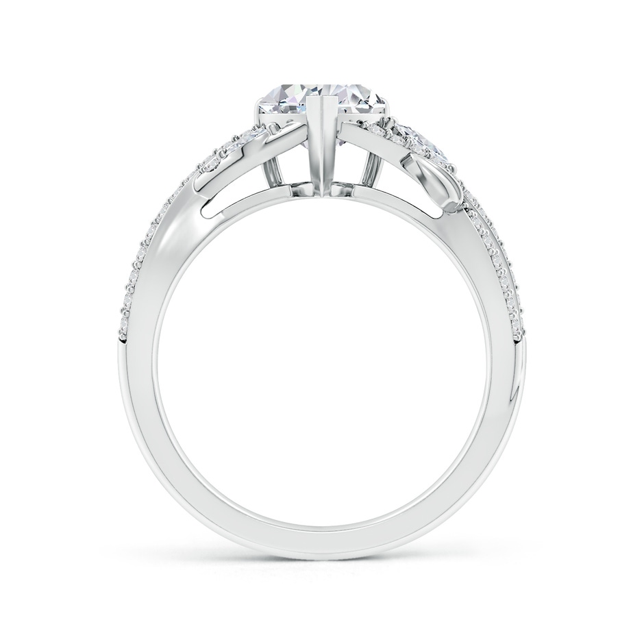 6.5mm HSI2 Nature-Inspired Heart and Marquise Diamond Side Stone Engagement Ring in White Gold side 199