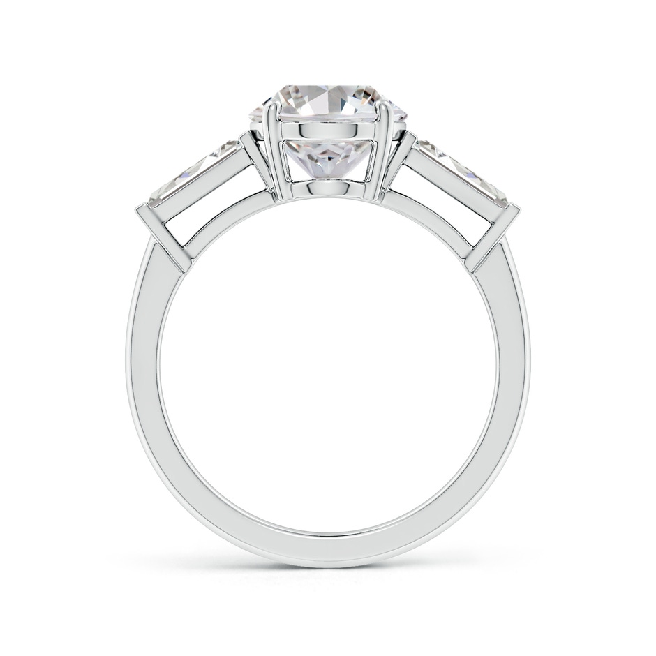 10x8mm IJI1I2 Oval and Tapered Baguette Diamond Side Stone Engagement Ring in P950 Platinum side 199