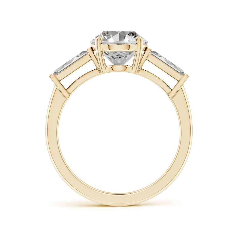 10x8mm KI3 Oval and Tapered Baguette Diamond Side Stone Engagement Ring in Yellow Gold side 199