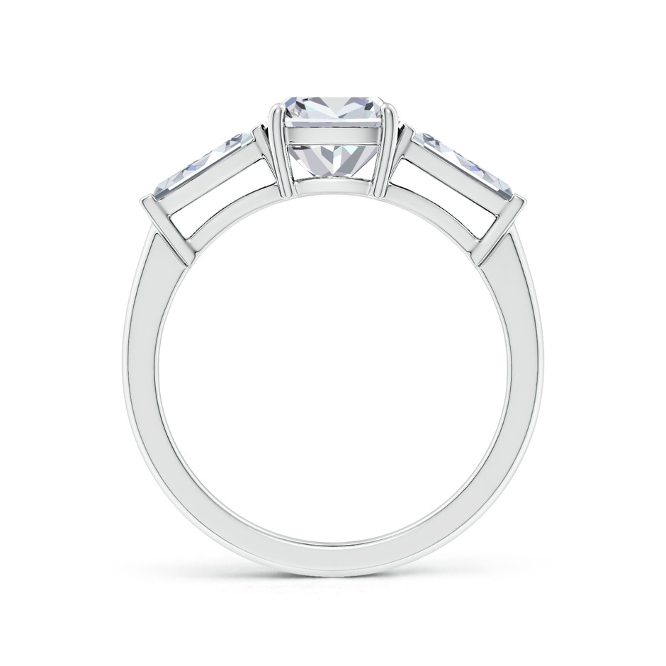 8.5x6.5mm HSI2 Cushion Rectangular and Tapered Baguette Diamond Side Stone Engagement Ring in P950 Platinum side 199