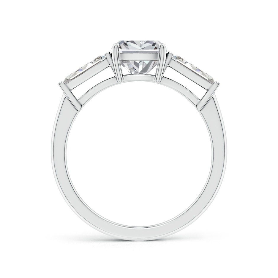 8.5x6.5mm IJI1I2 Cushion Rectangular and Tapered Baguette Diamond Side Stone Engagement Ring in White Gold side 199