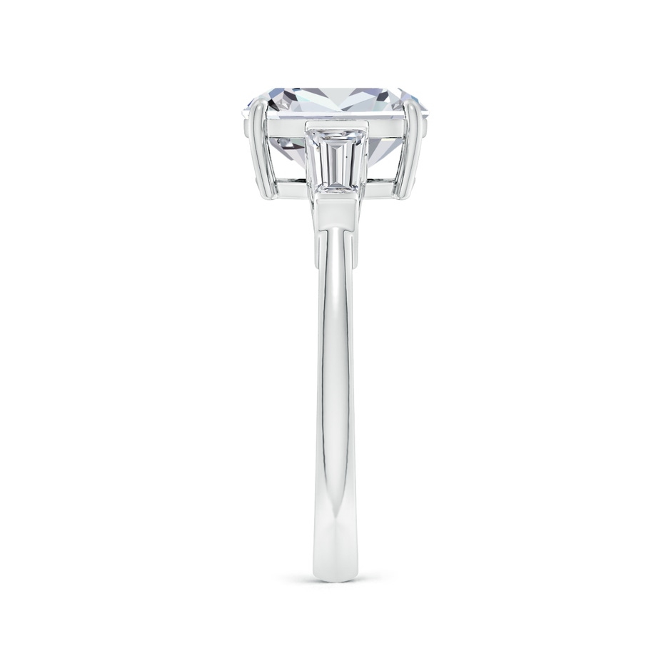 9x7mm HSI2 Cushion Rectangular and Tapered Baguette Diamond Side Stone Engagement Ring in P950 Platinum side 299