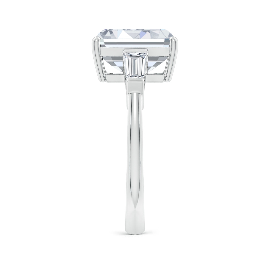 10x7.5mm GVS2 Emerald-Cut and Tapered Baguette Diamond Side Stone Engagement Ring in P950 Platinum side 299