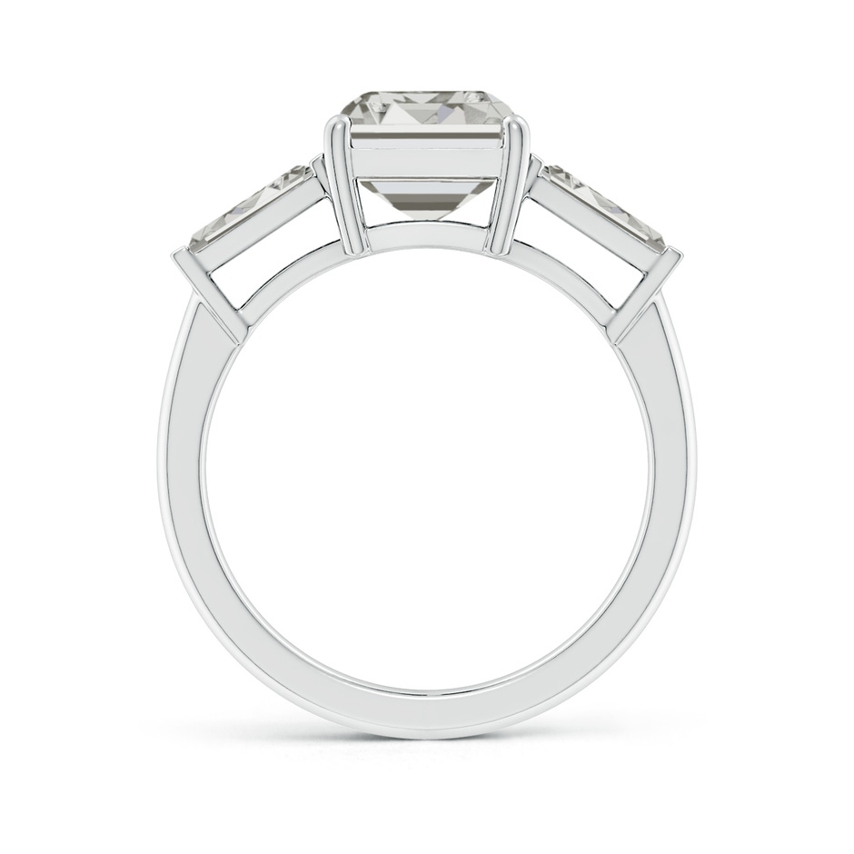 10x7.5mm KI3 Emerald-Cut and Tapered Baguette Diamond Side Stone Engagement Ring in P950 Platinum side 199