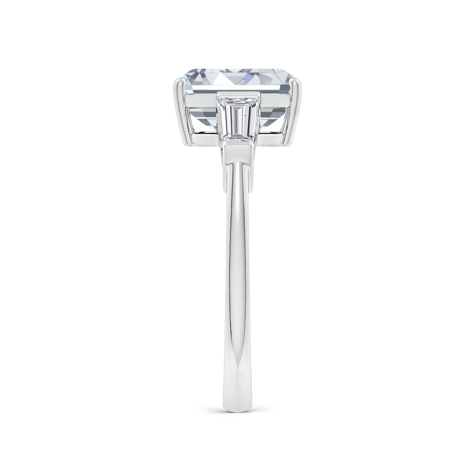 8.5x6.5mm HSI2 Emerald-Cut and Tapered Baguette Diamond Side Stone Engagement Ring in P950 Platinum side 299