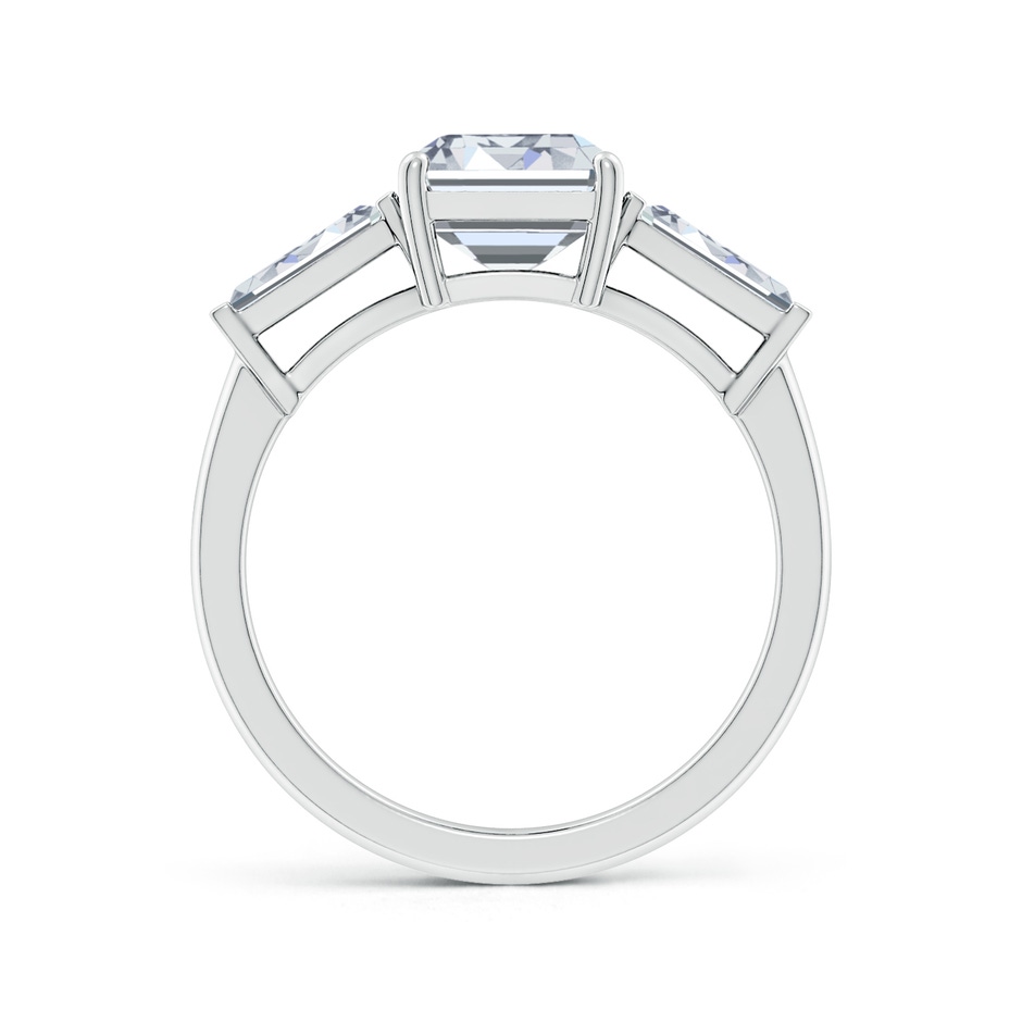 9x7mm HSI2 Emerald-Cut and Tapered Baguette Diamond Side Stone Engagement Ring in P950 Platinum side 199
