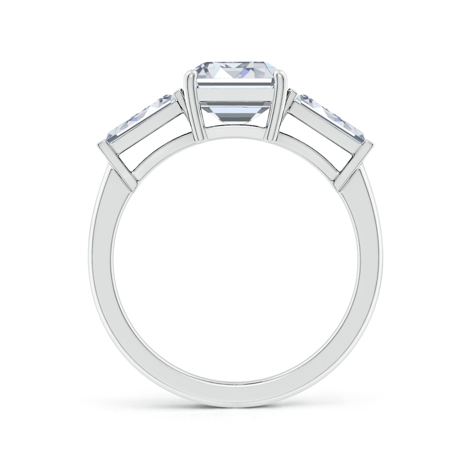 9x7mm HSI2 Emerald-Cut and Tapered Baguette Diamond Side Stone Engagement Ring in White Gold side 199