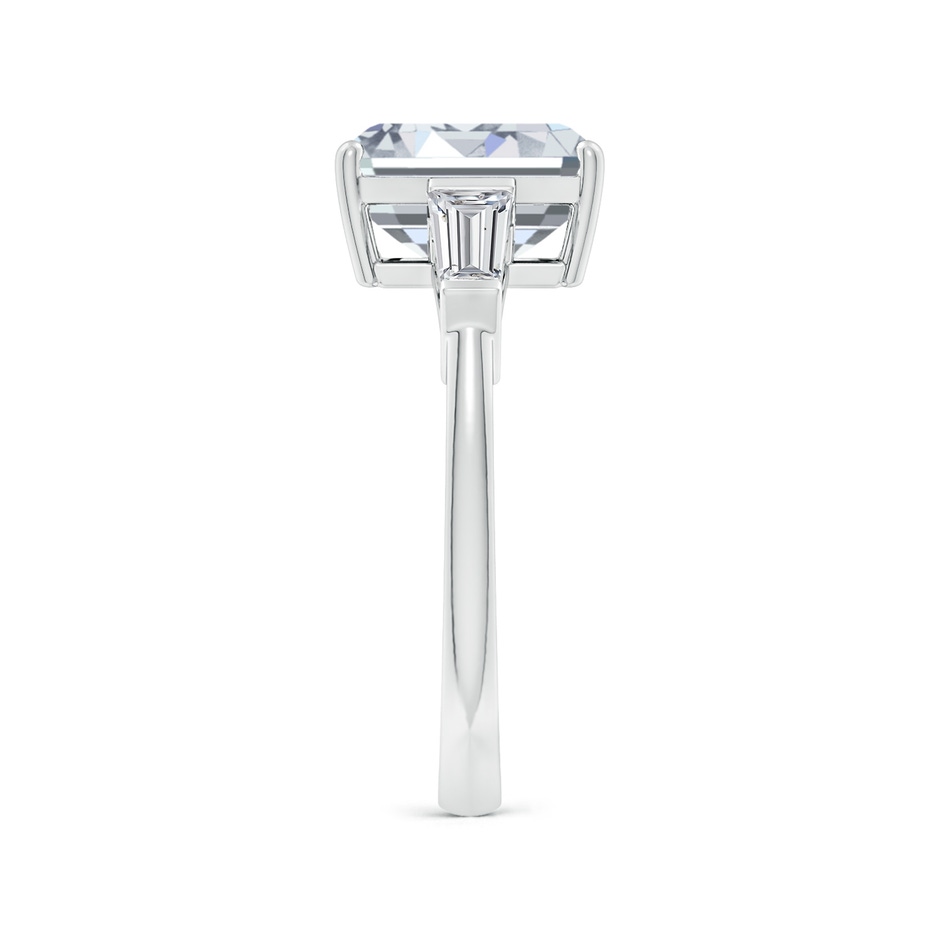 9x7mm HSI2 Emerald-Cut and Tapered Baguette Diamond Side Stone Engagement Ring in White Gold side 299