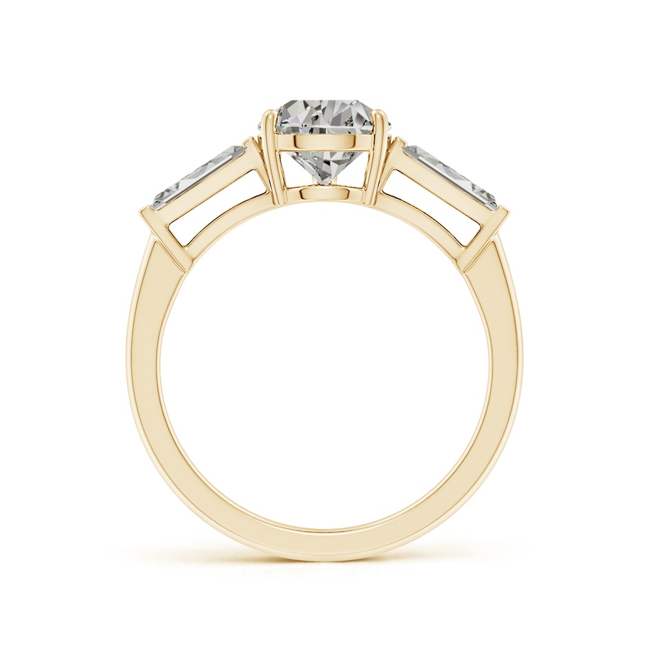 9x7mm KI3 Pear and Tapered Baguette Diamond Side Stone Engagement Ring in Yellow Gold side 199