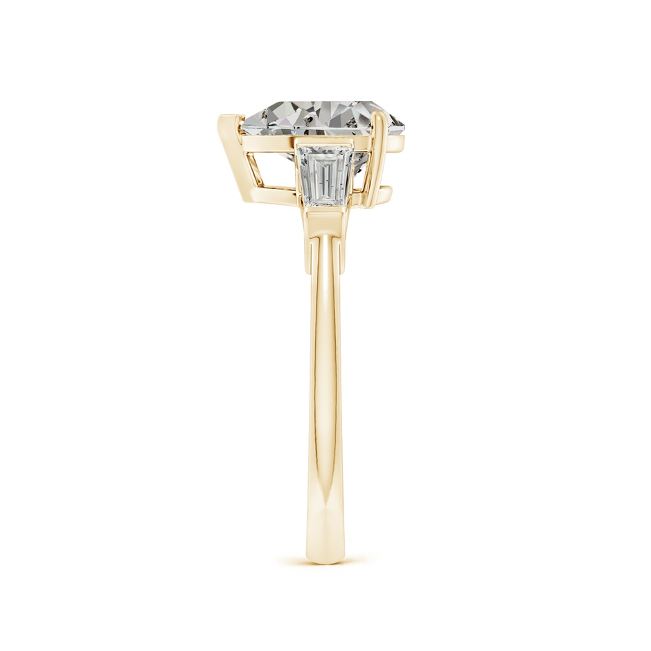 9x7mm KI3 Pear and Tapered Baguette Diamond Side Stone Engagement Ring in Yellow Gold side 299