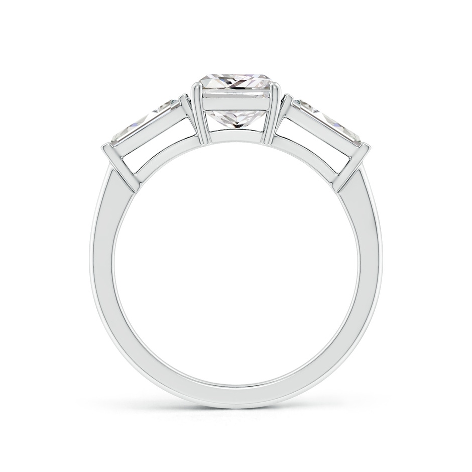 8x6mm IJI1I2 Radiant-Cut and Tapered Baguette Diamond Side Stone Engagement Ring in White Gold side 199