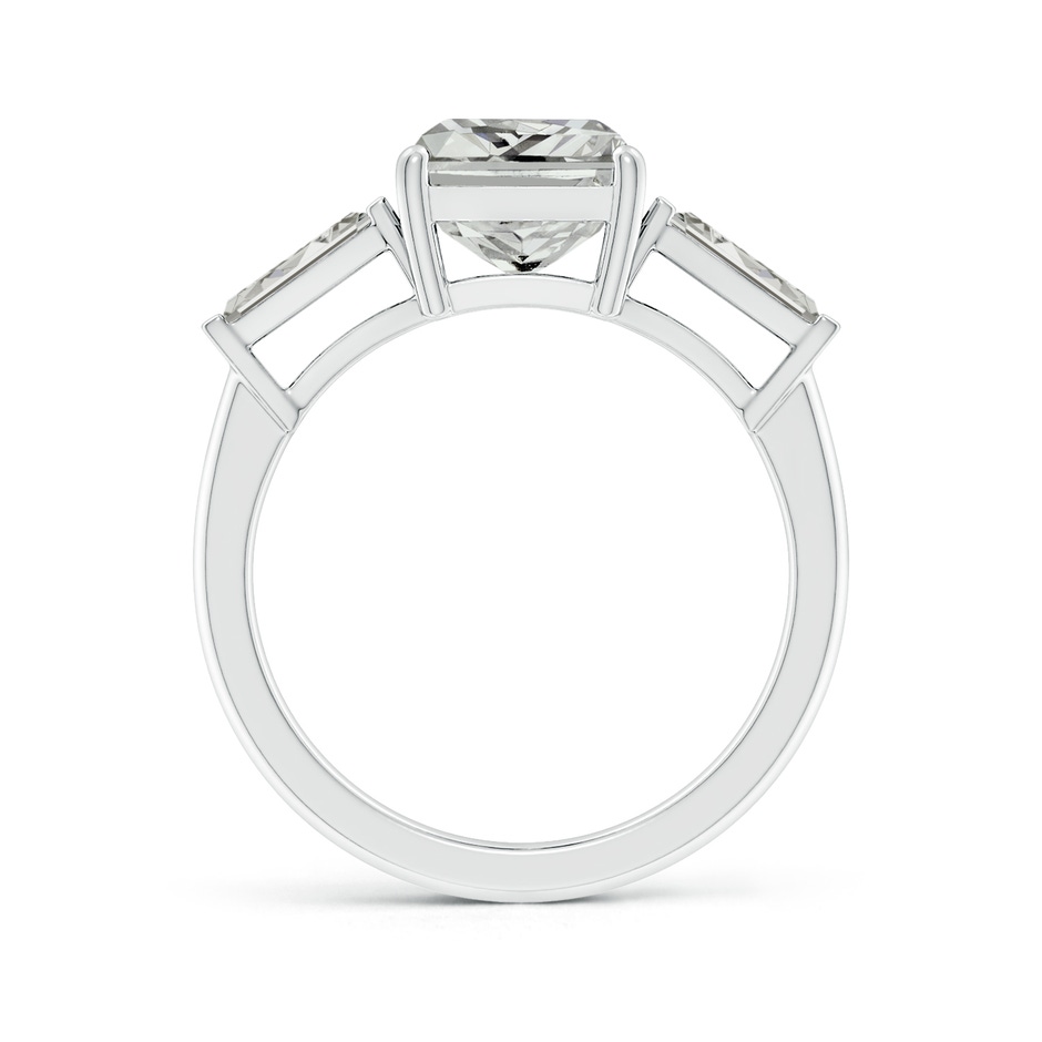 9.5x7.5mm KI3 Radiant-Cut and Tapered Baguette Diamond Side Stone Engagement Ring in P950 Platinum side 199