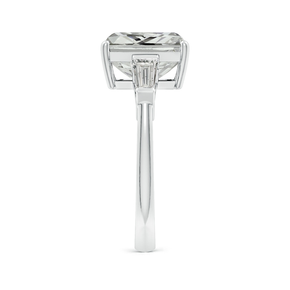 9.5x7.5mm KI3 Radiant-Cut and Tapered Baguette Diamond Side Stone Engagement Ring in P950 Platinum side 299