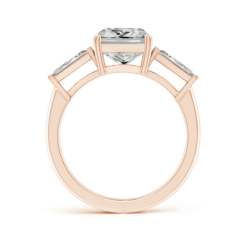 9.5x7.5mm KI3 Radiant-Cut and Tapered Baguette Diamond Side Stone Engagement Ring in Rose Gold side 199