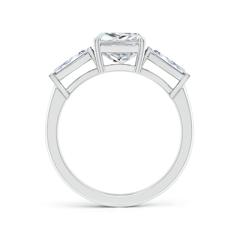 9x7mm HSI2 Radiant-Cut and Tapered Baguette Diamond Side Stone Engagement Ring in White Gold side 199