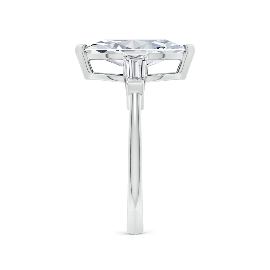13x6.5mm HSI2 Marquise and Tapered Baguette Diamond Side Stone Engagement Ring in P950 Platinum side 299
