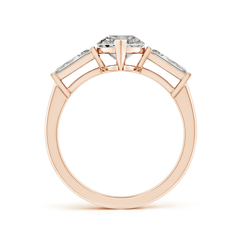13x6.5mm KI3 Marquise and Tapered Baguette Diamond Side Stone Engagement Ring in Rose Gold side 199
