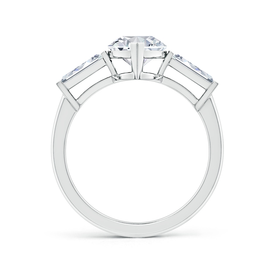 14x7mm HSI2 Marquise and Tapered Baguette Diamond Side Stone Engagement Ring in White Gold side 199