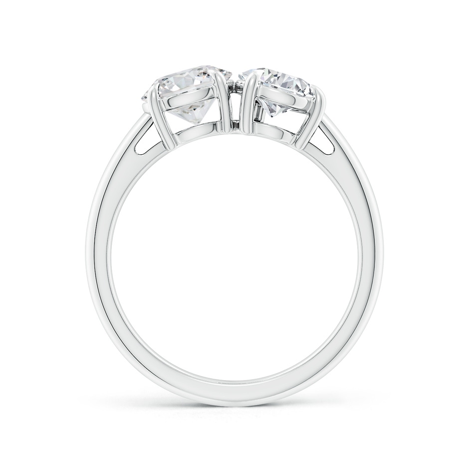 6.5mm HSI2 Round & Pear Diamond Two-Stone Engagement Ring in White Gold side 199