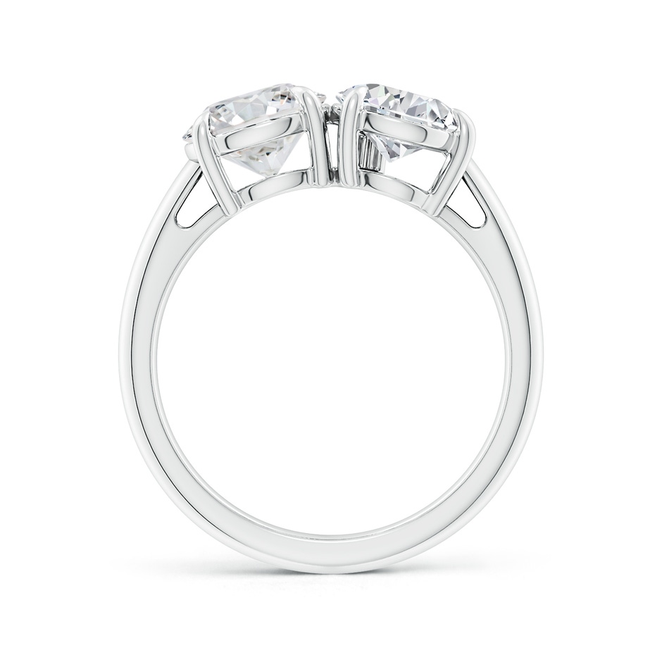 7.4mm HSI2 Round & Pear Diamond Two-Stone Engagement Ring in P950 Platinum side 199