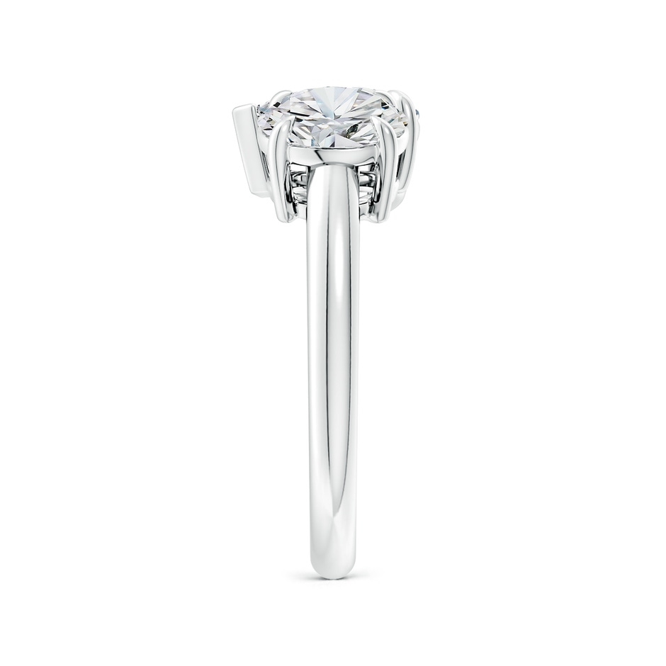 7.4mm HSI2 Round & Pear Diamond Two-Stone Engagement Ring in P950 Platinum side 299