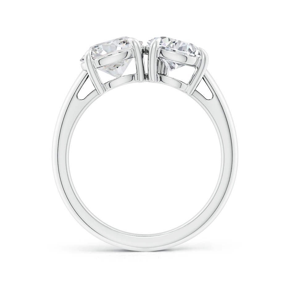 7.4mm HSI2 Round & Pear Diamond Two-Stone Engagement Ring in White Gold side 199