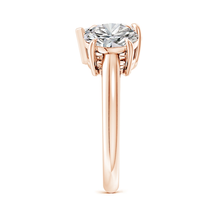 8mm IJI1I2 Round & Pear Diamond Two-Stone Engagement Ring in Rose Gold side 299