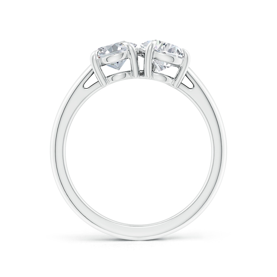 7.7x5.7mm HSI2 Oval & Pear Diamond Two-Stone Engagement Ring in White Gold side 199