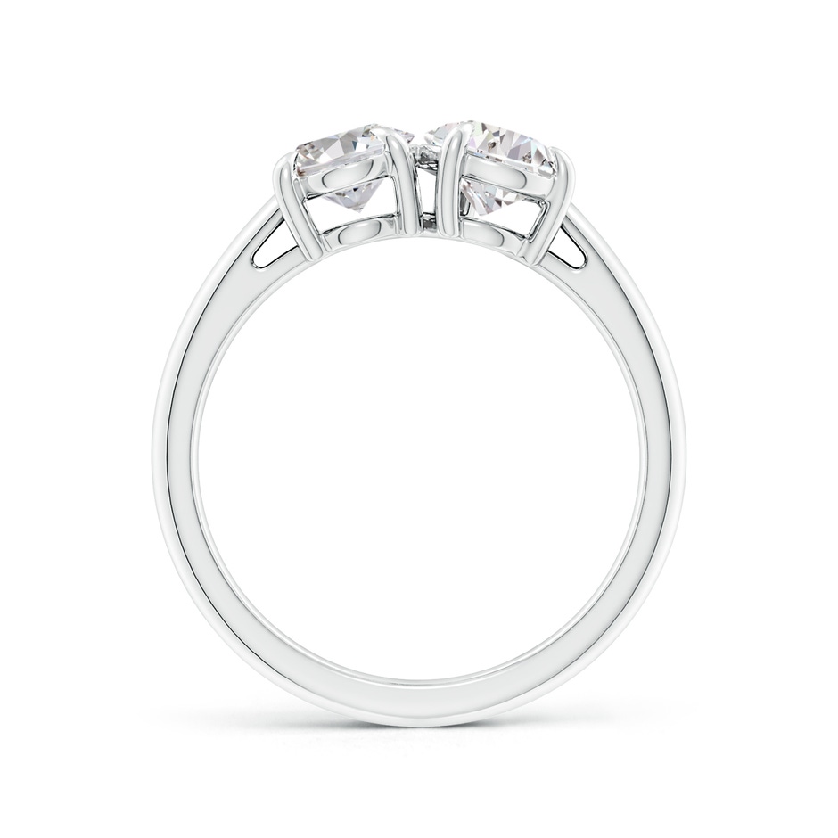 7.7x5.7mm IJI1I2 Oval & Pear Diamond Two-Stone Engagement Ring in P950 Platinum side 199