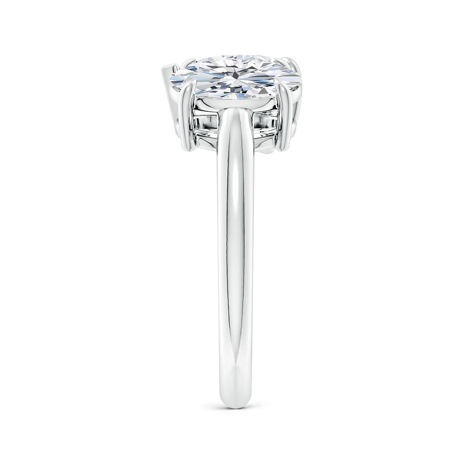 9x7mm GVS2 Oval & Pear Diamond Two-Stone Engagement Ring in P950 Platinum side 299